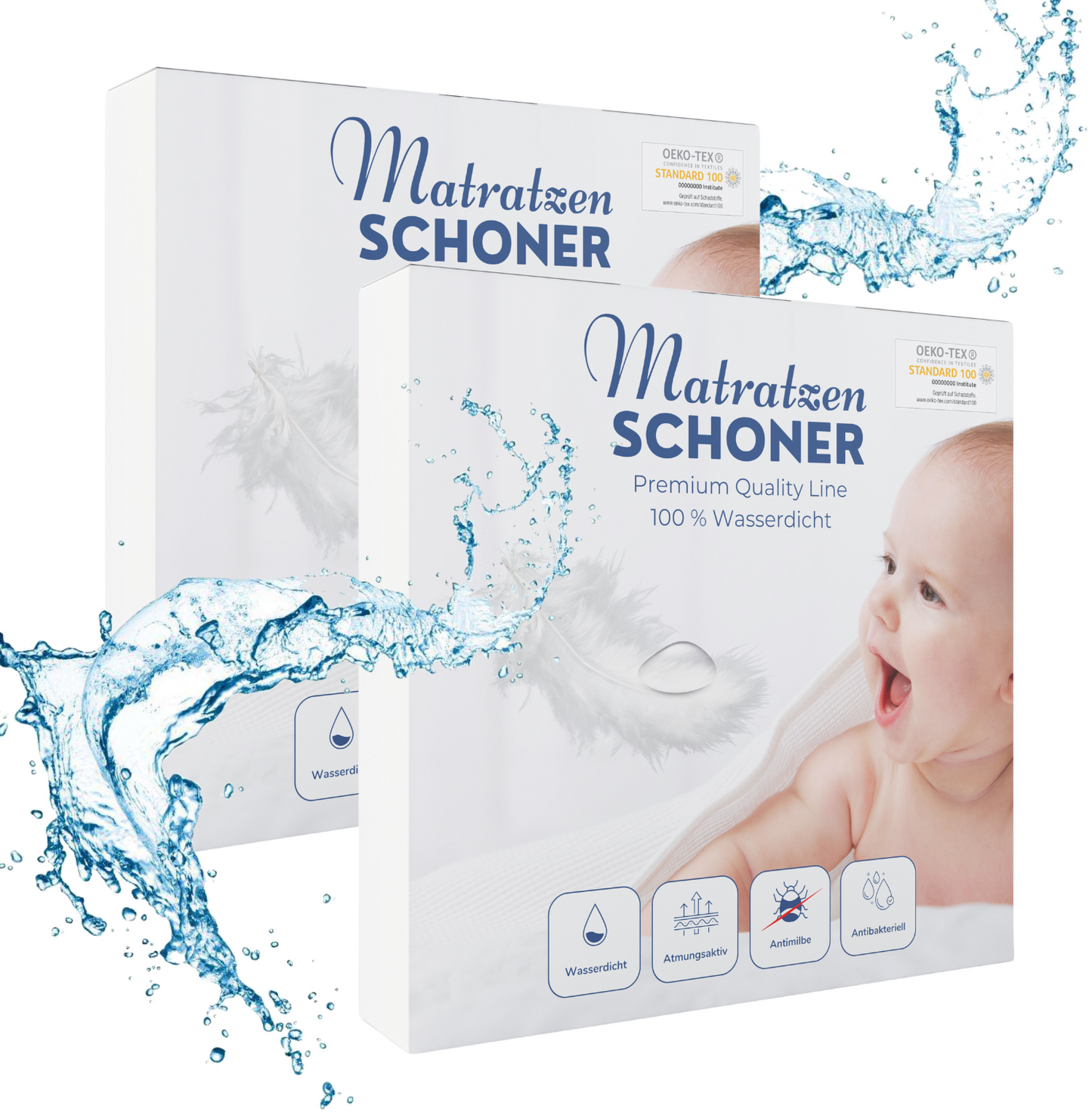 Wasserdichter Matratzenschoner bis 30 cm Höhe  from Alavya Home®