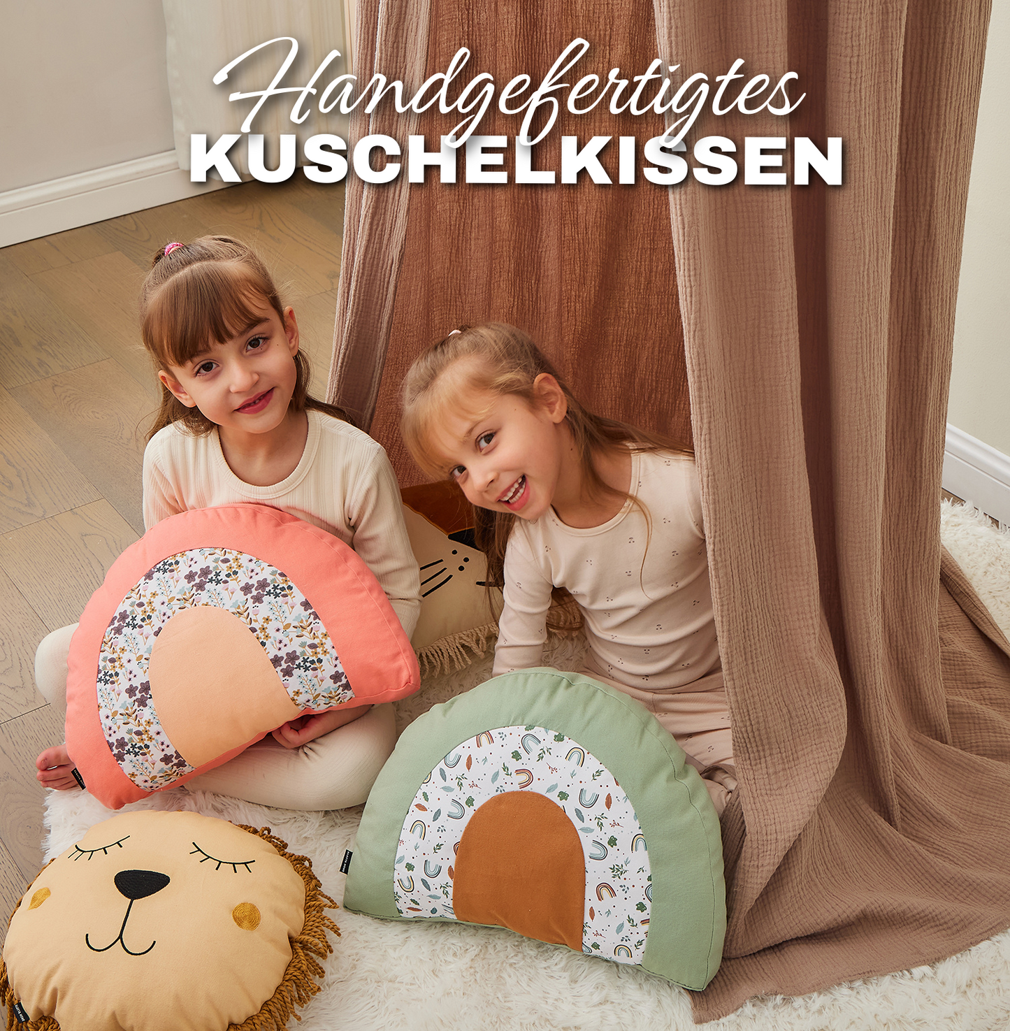 Kinder Dekokissen Rainbow 40x30 cm Dekokissen.