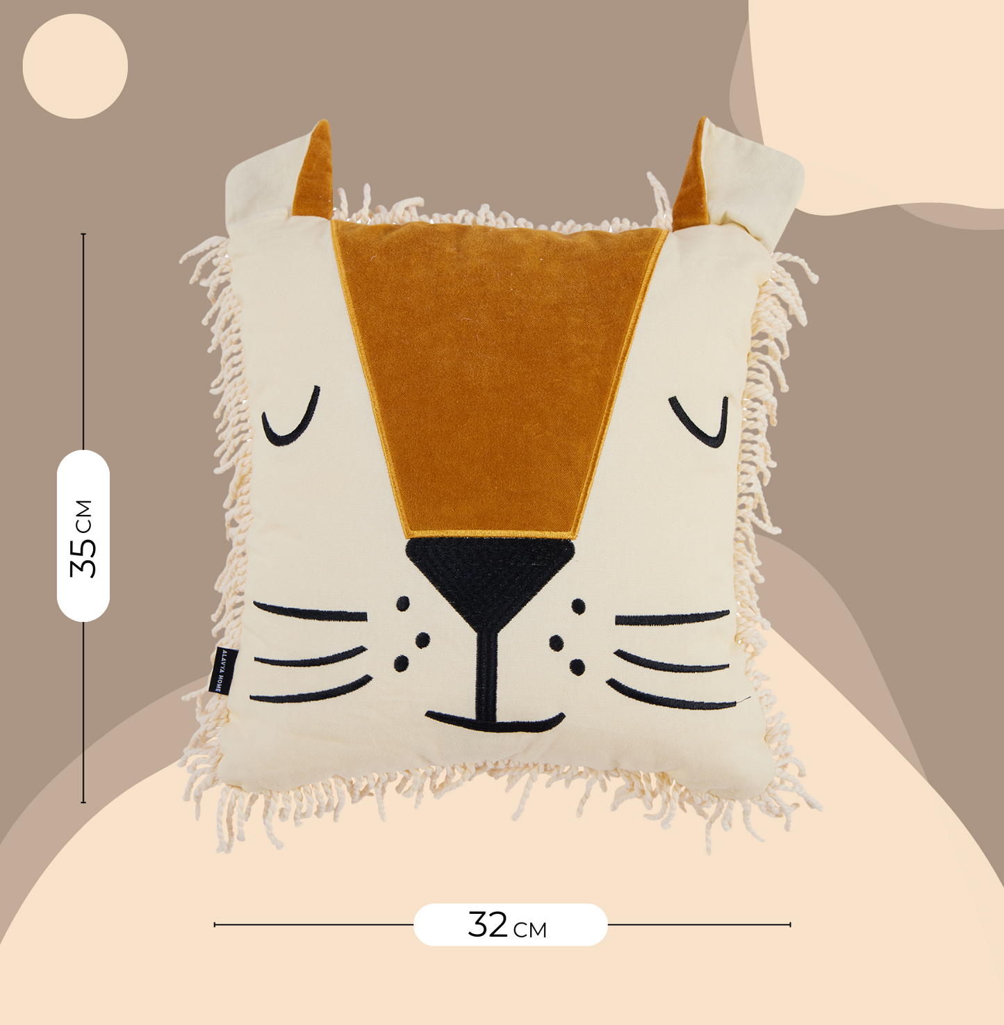 Simba-Löwe I PILLOW LION ⌀32 cm .