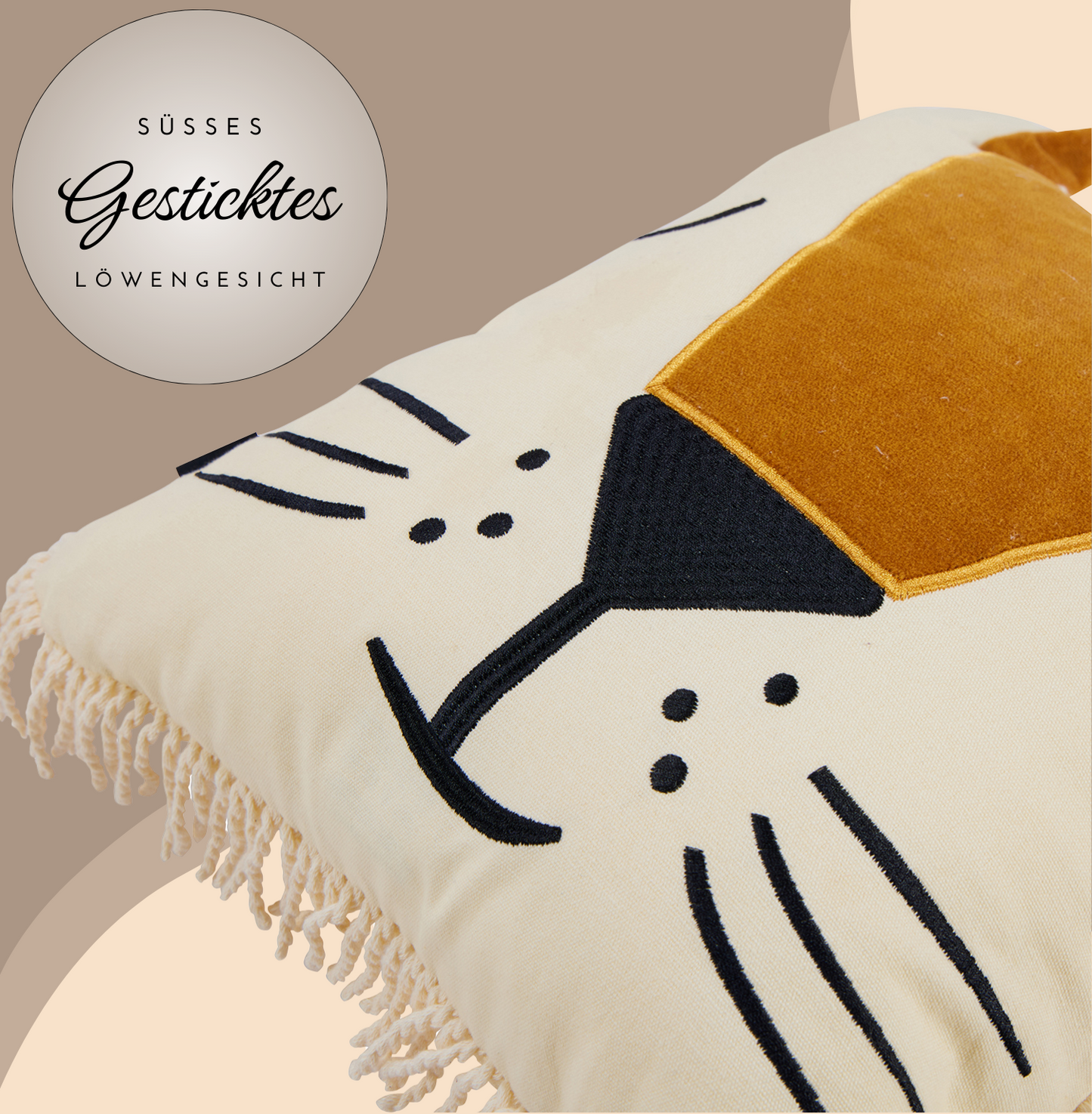 Simba-Löwe I PILLOW LION ⌀32 cm .