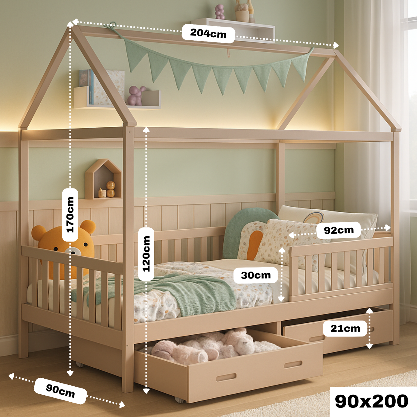 Hausbett CLOUD - Limitierte Edition - Greige