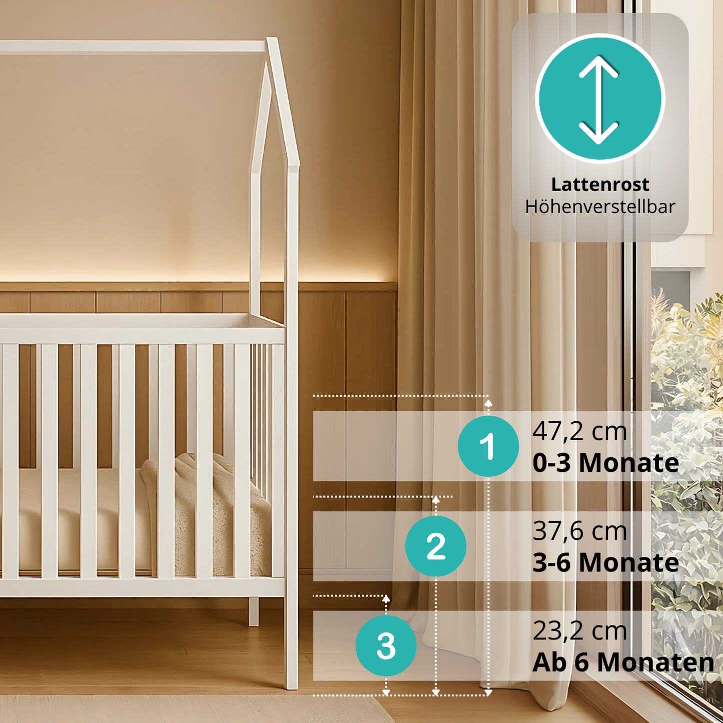 Babybett ELLA 70x140