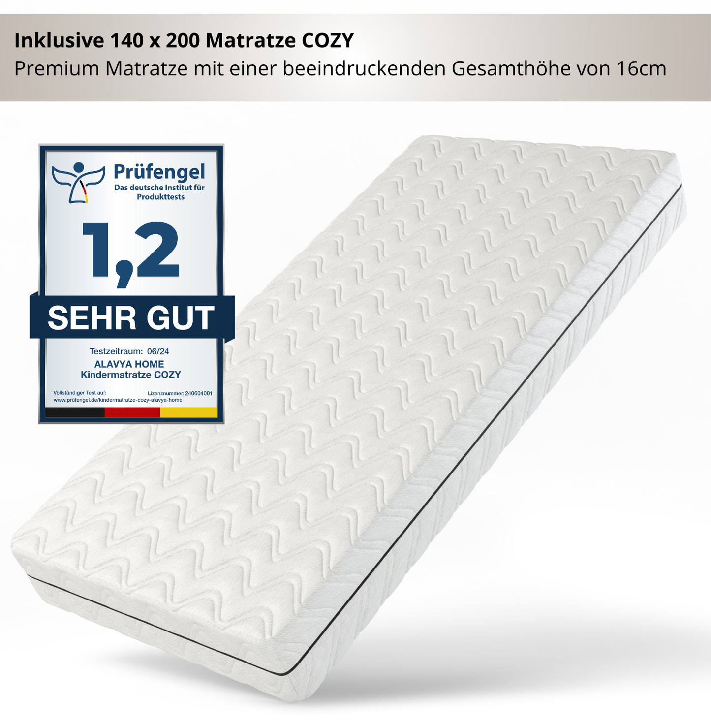 Bodenbett TITAN mit Matratze Bodenbetten.
