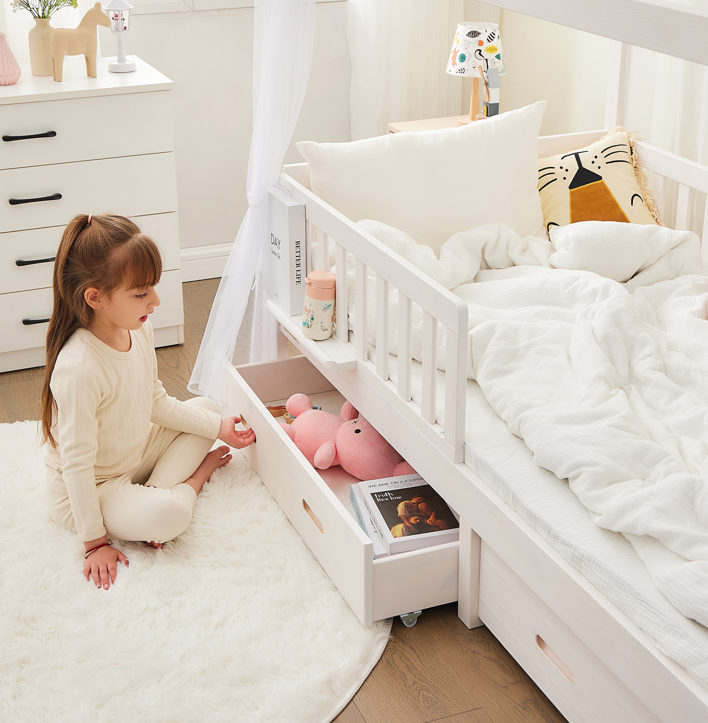 Hausbett Schubladen 2er Set.