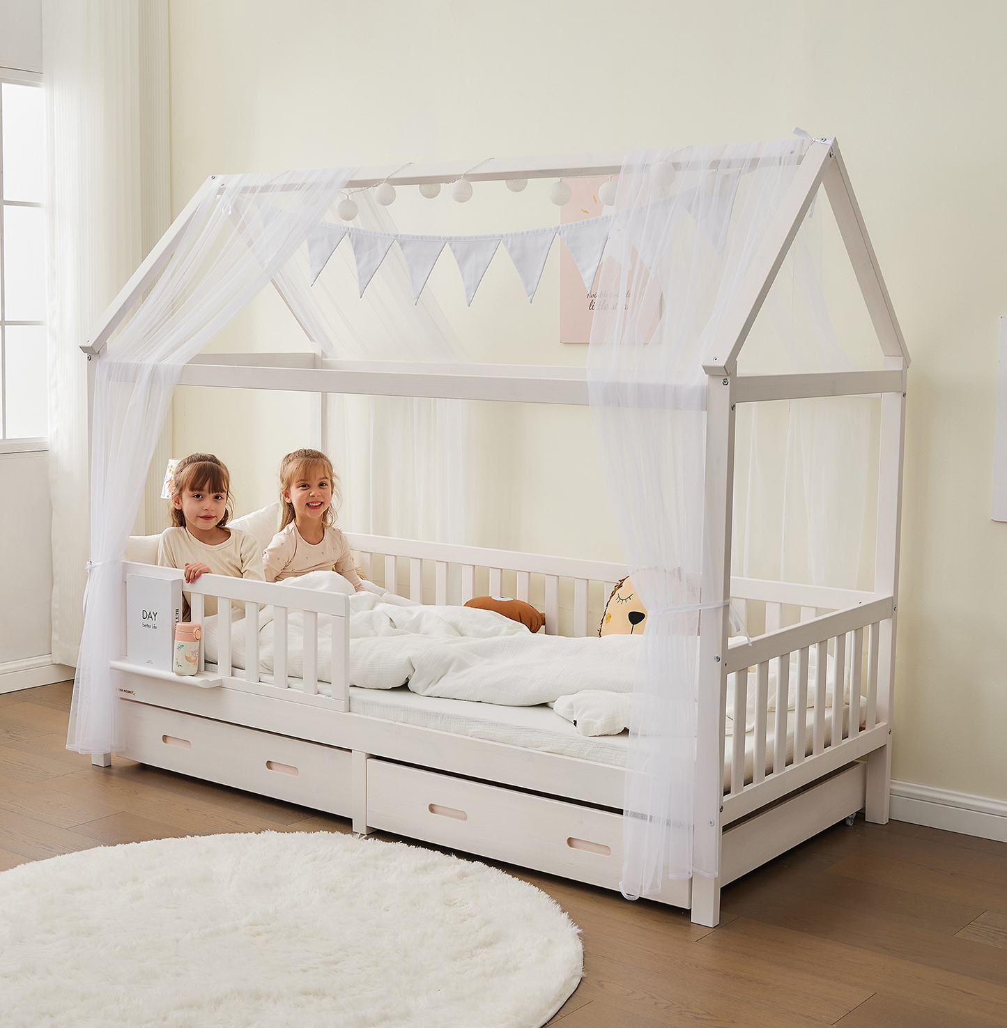 Hausbett Schubladen 2er Set.