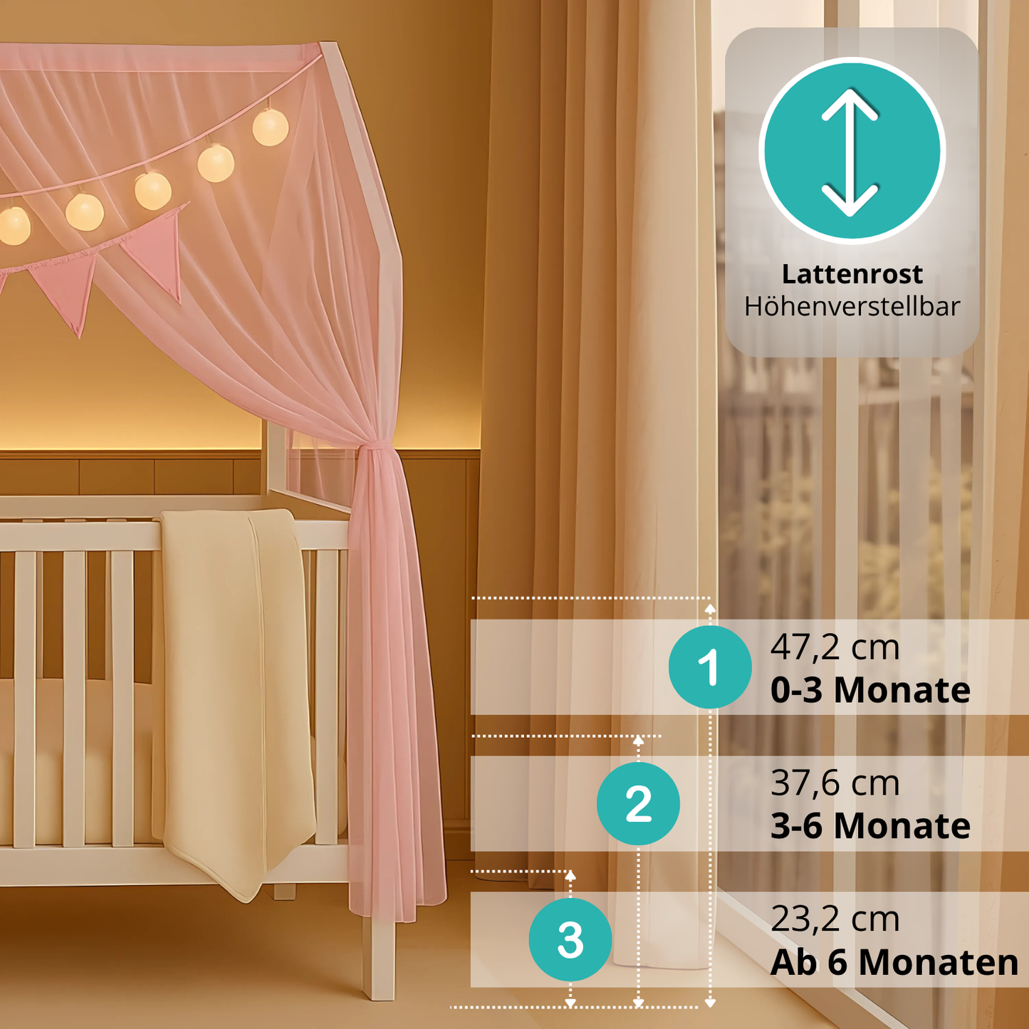 Babybett ELLA mit Deksoet