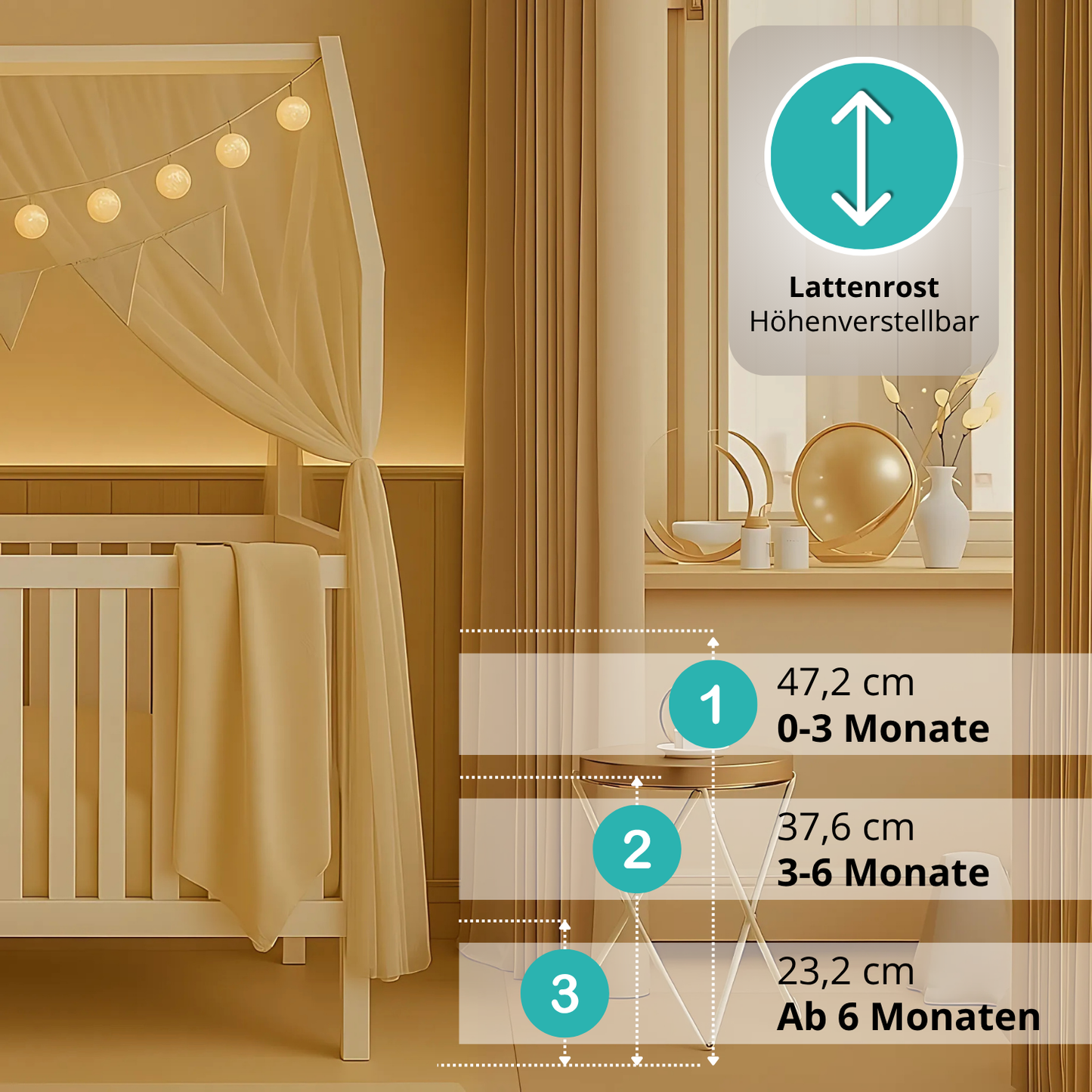 Babybett ELLA mit Deksoet