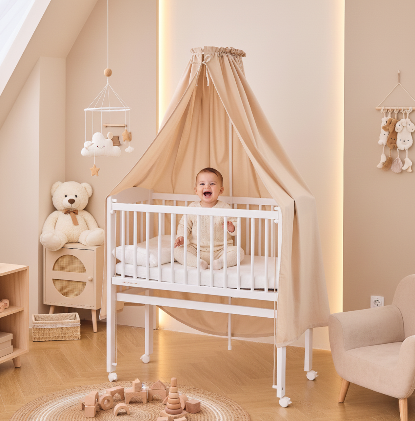 Betthimmel mit Himmelstange