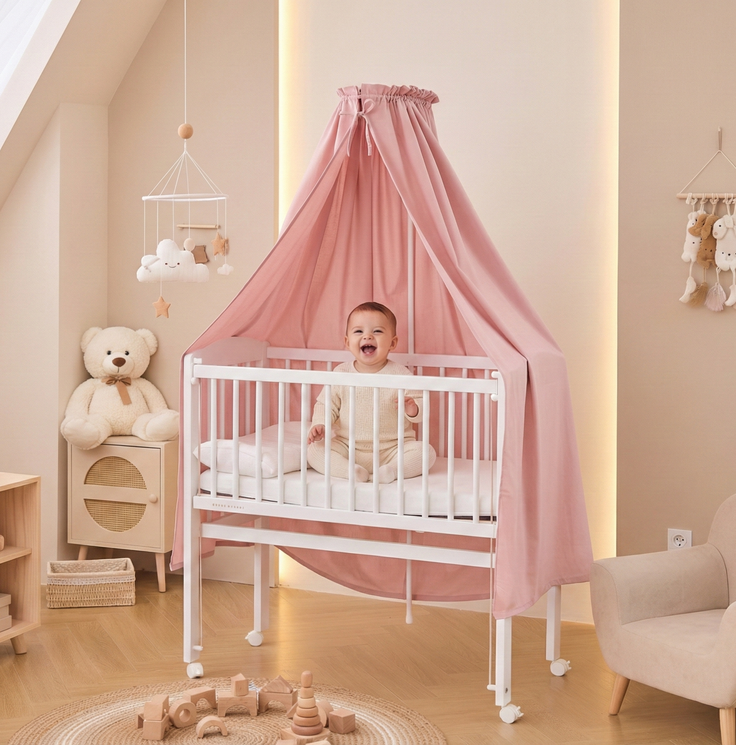 Betthimmel mit Himmelstange