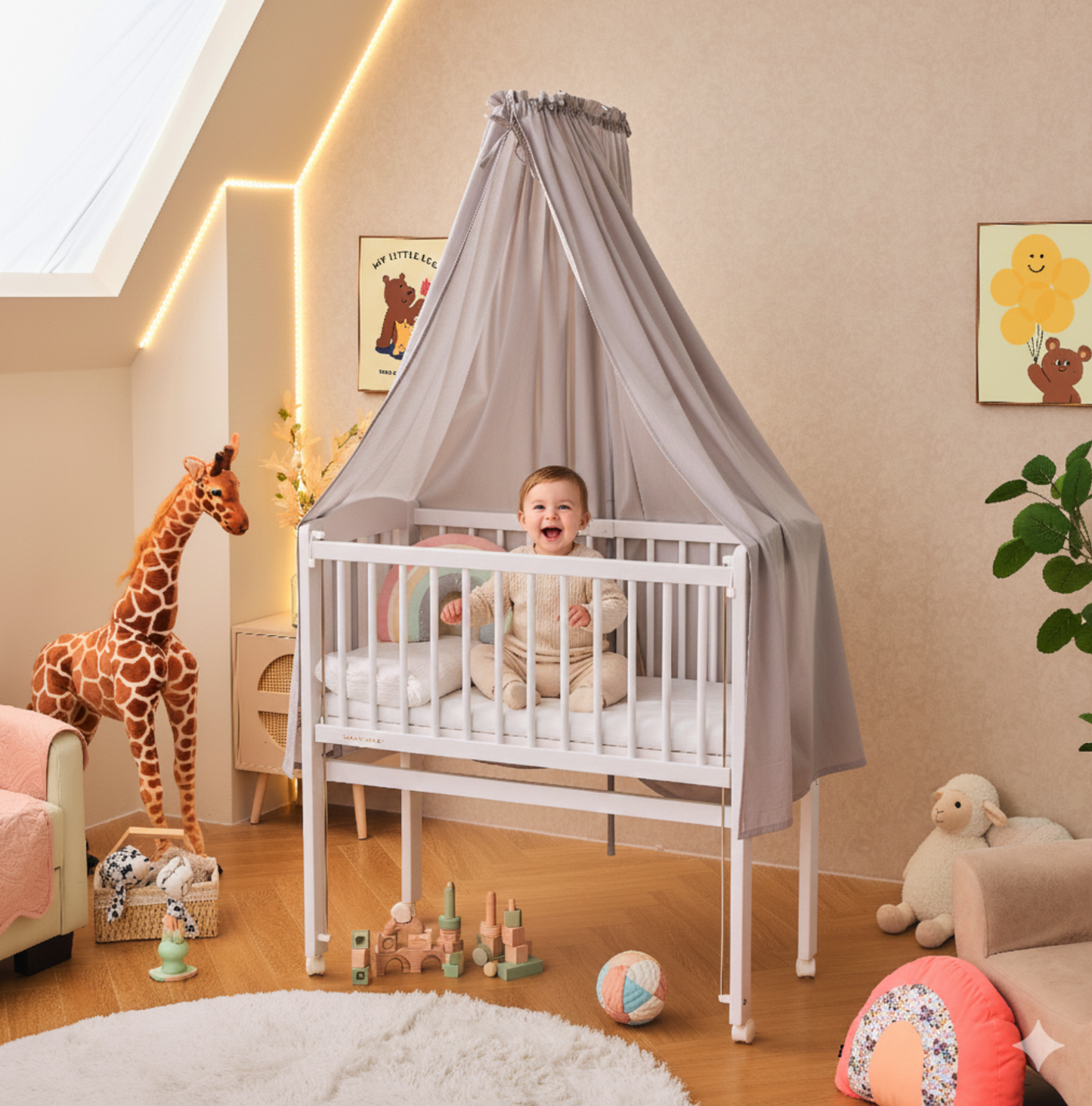 Betthimmel mit Himmelstange