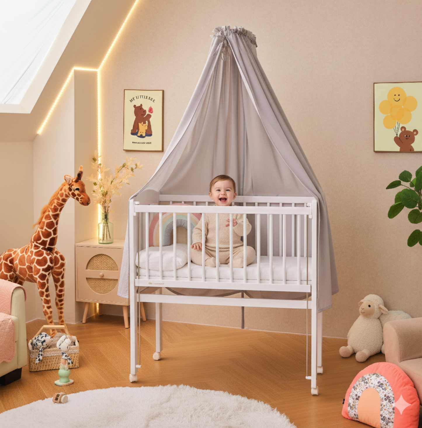 Betthimmel mit Himmelstange