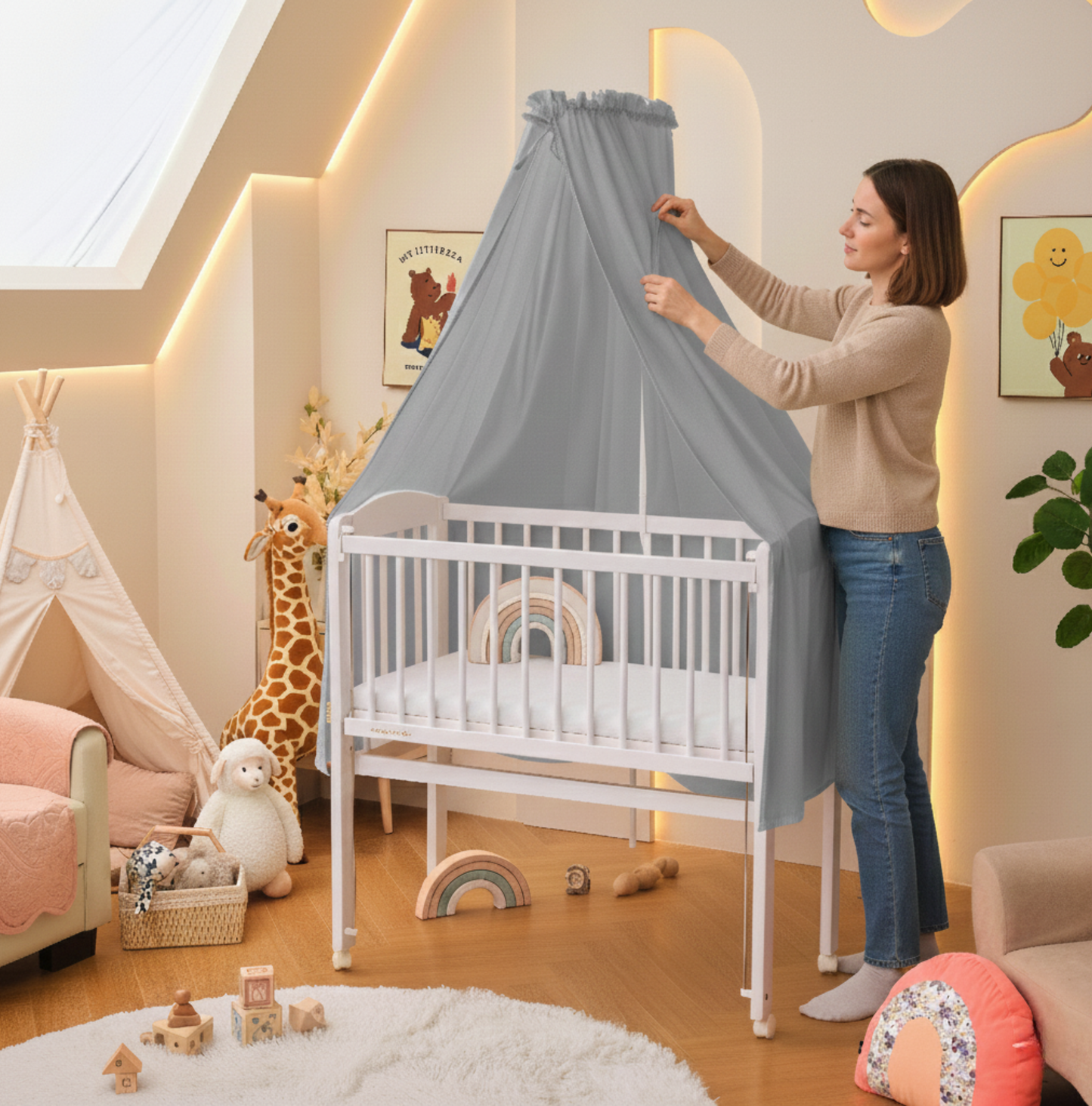 Betthimmel mit Himmelstange