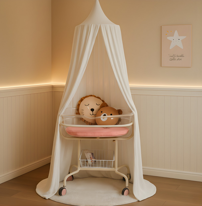 Baldachin BIO-Musselin-Baumwolle |   Weiß