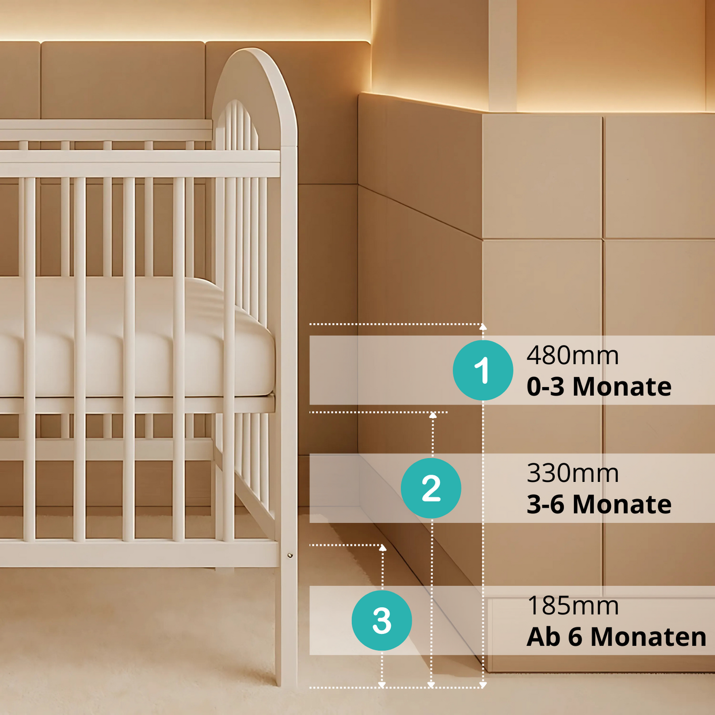Babybett Tonja 60x120 cm