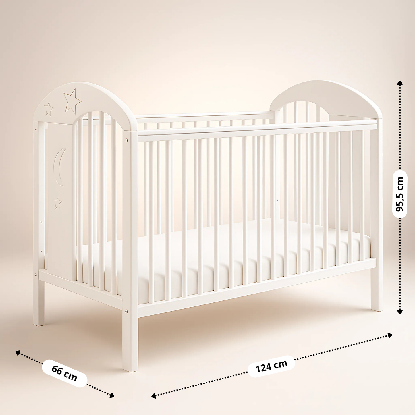Babybett Tonja 60x120 cm