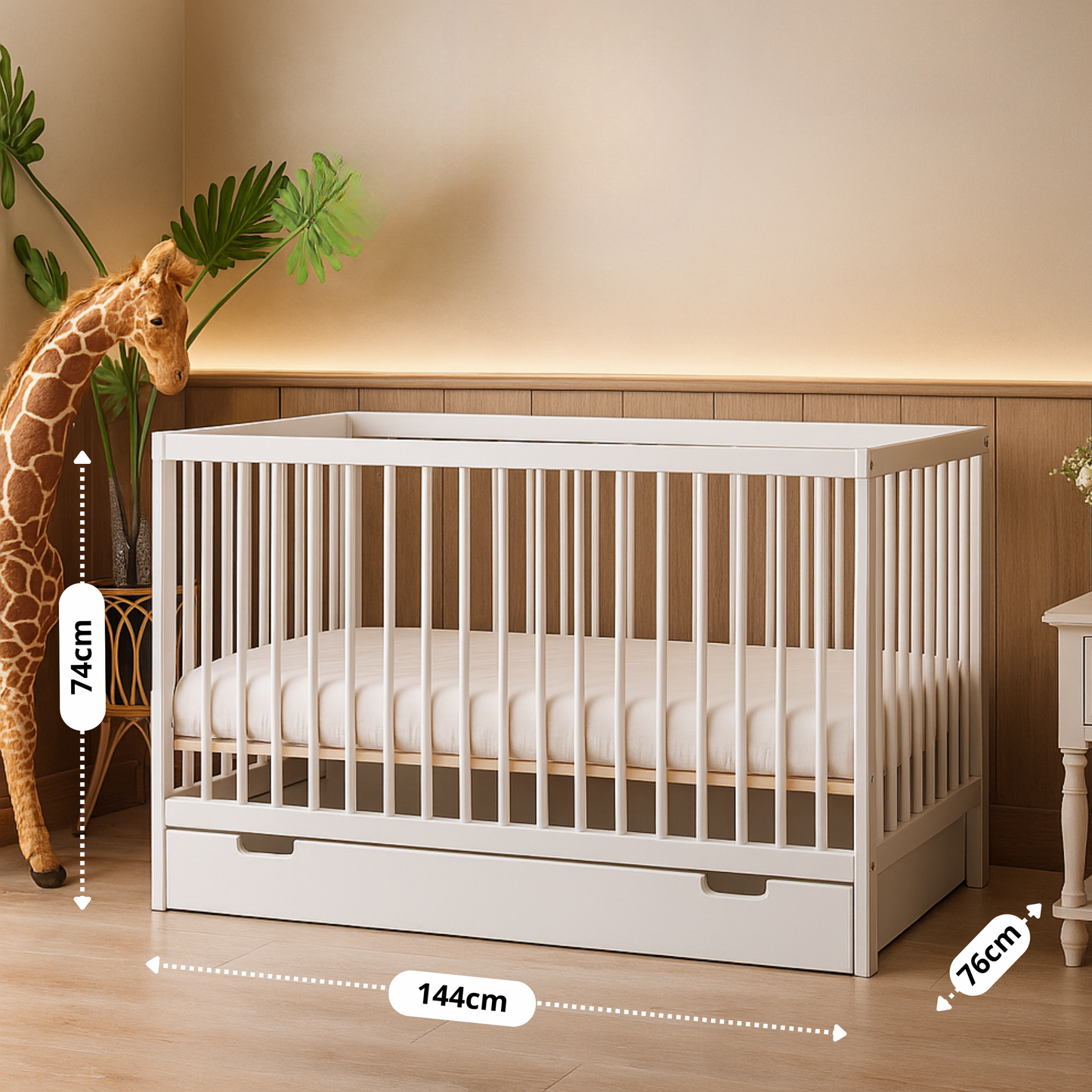 Babybett TOBI 70x140 cm