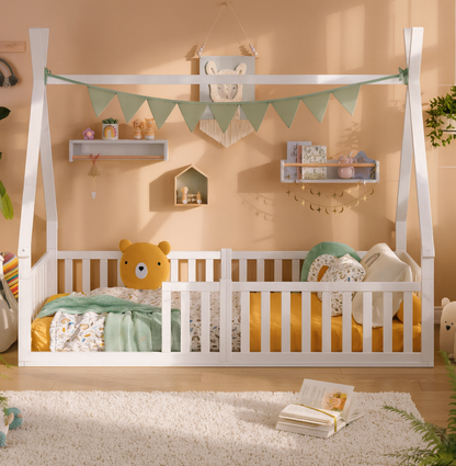 Hausbett Sky mit Musselin Dekoset