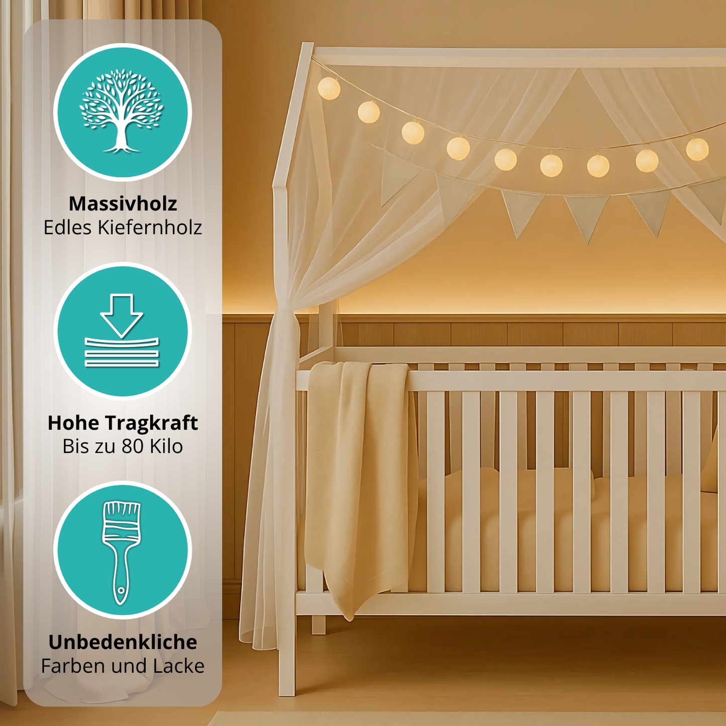 Babybett ELLA mit Deksoet