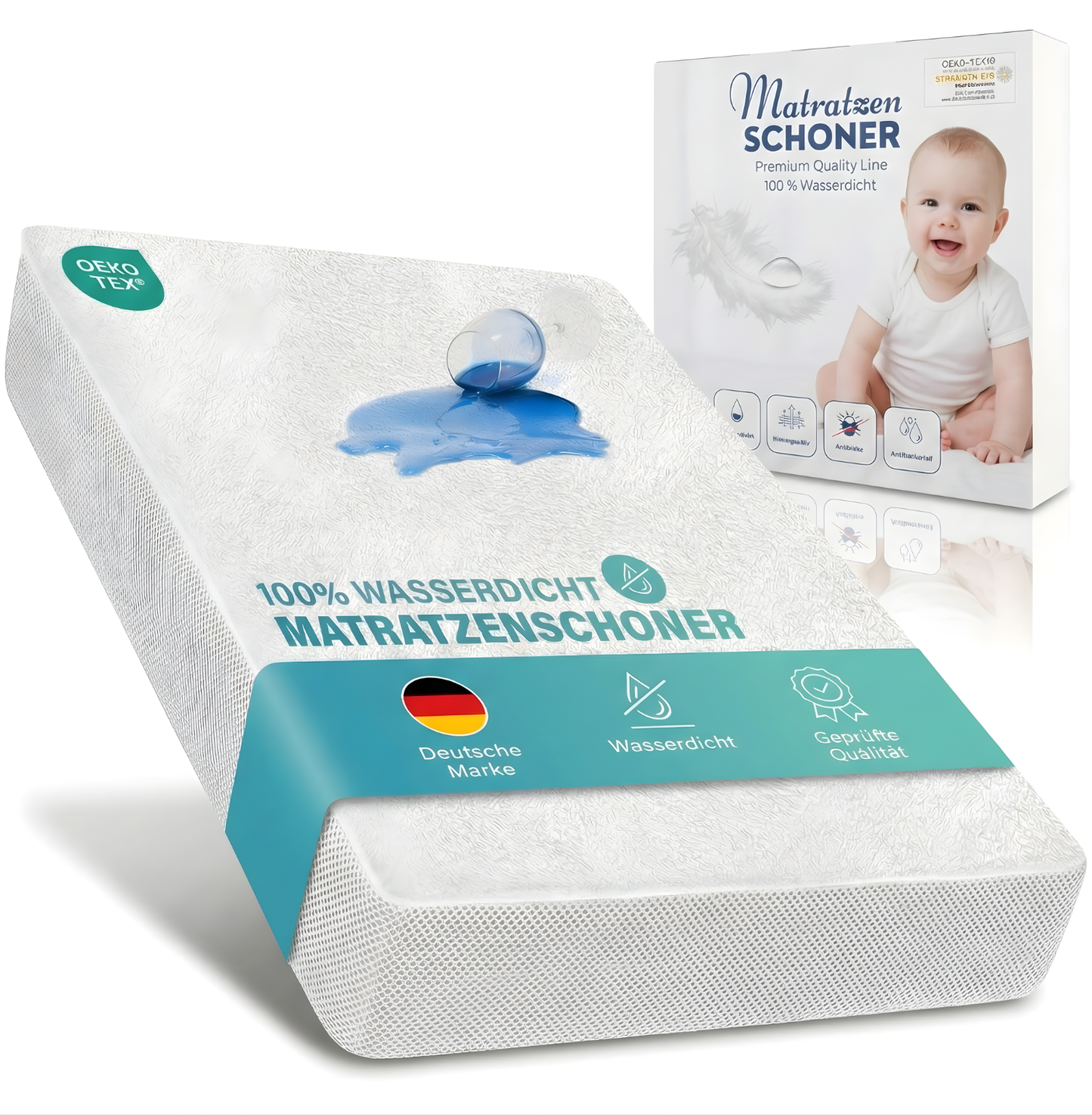 Wasserdichter Matratzenschoner bis 30 cm Höhe