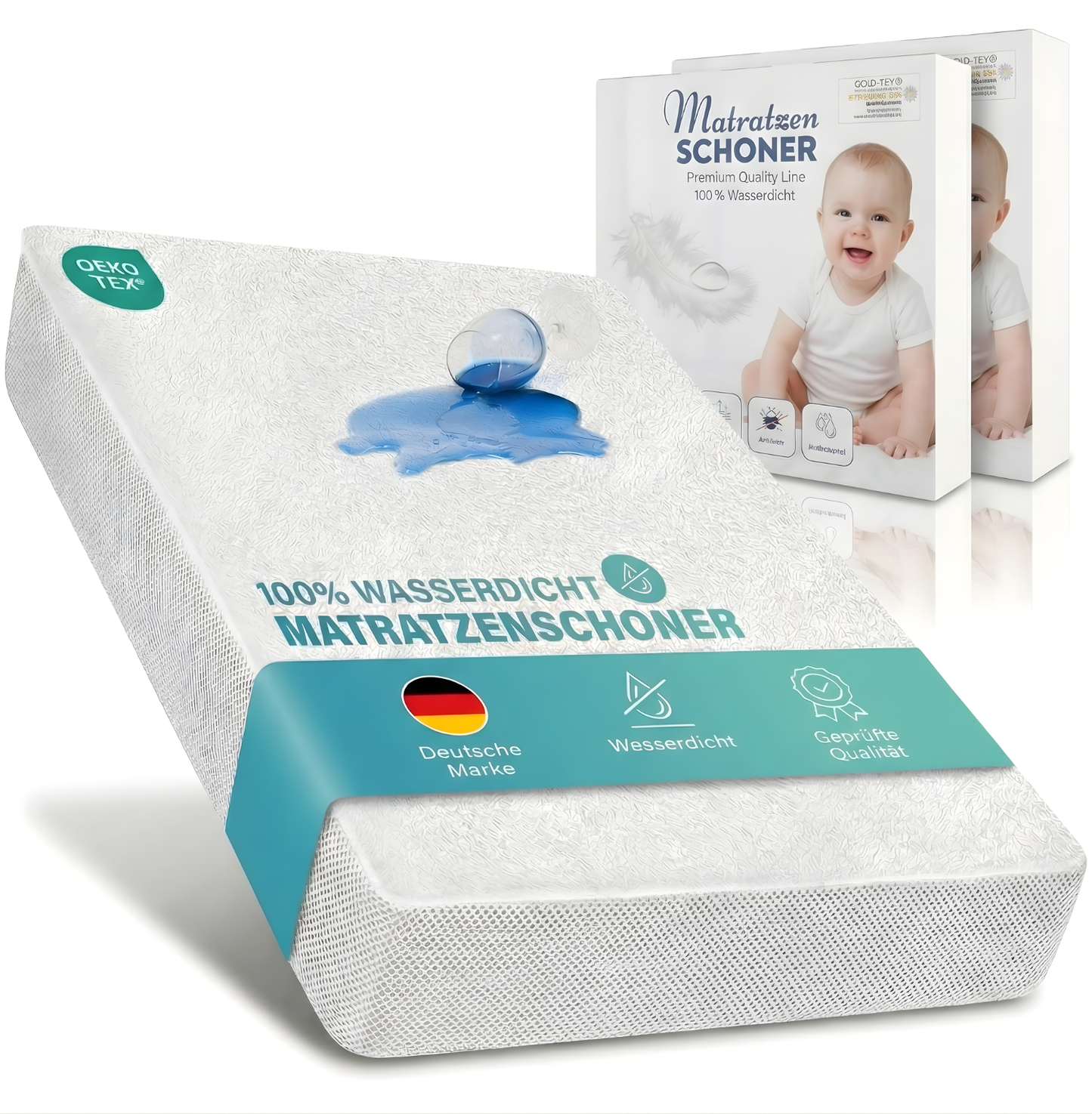 Wasserdichter Matratzenschoner bis 30 cm Höhe