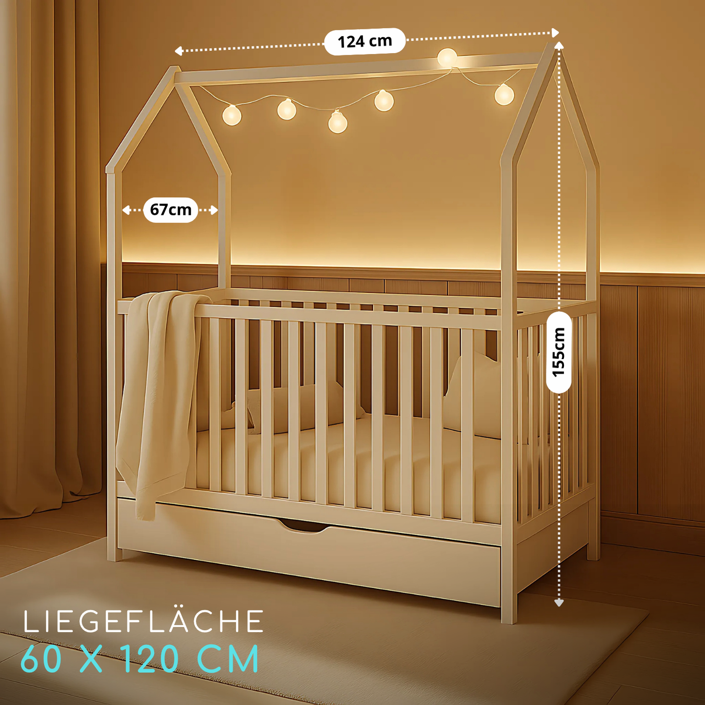 Babybett ELLA 60x120