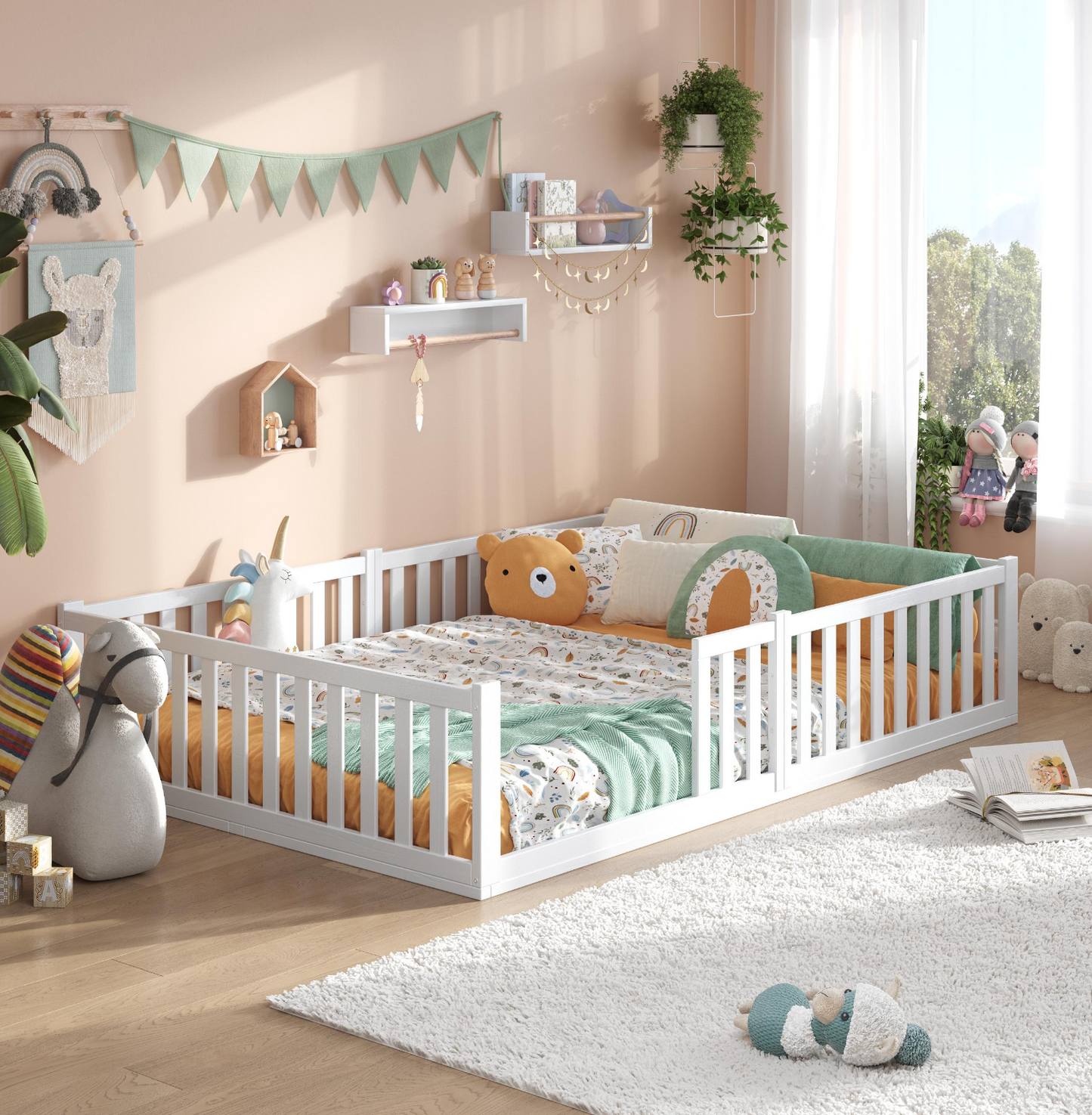 Bodenbett TITAN aus Buche Bodenbetten.