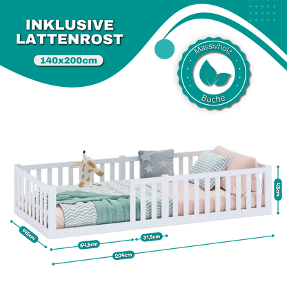Bodenbett TITAN aus Buche Bodenbetten.
