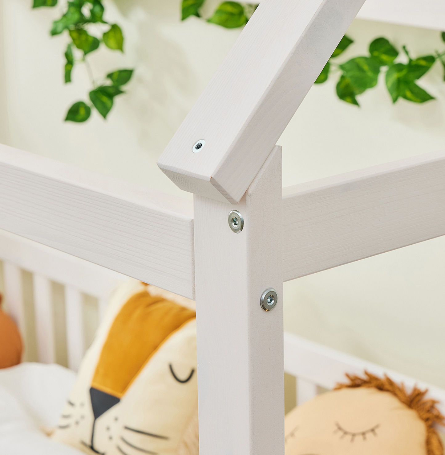 Hausbett CLOUD Komplett-Set mit Musselin Dekoset & Vorhang
