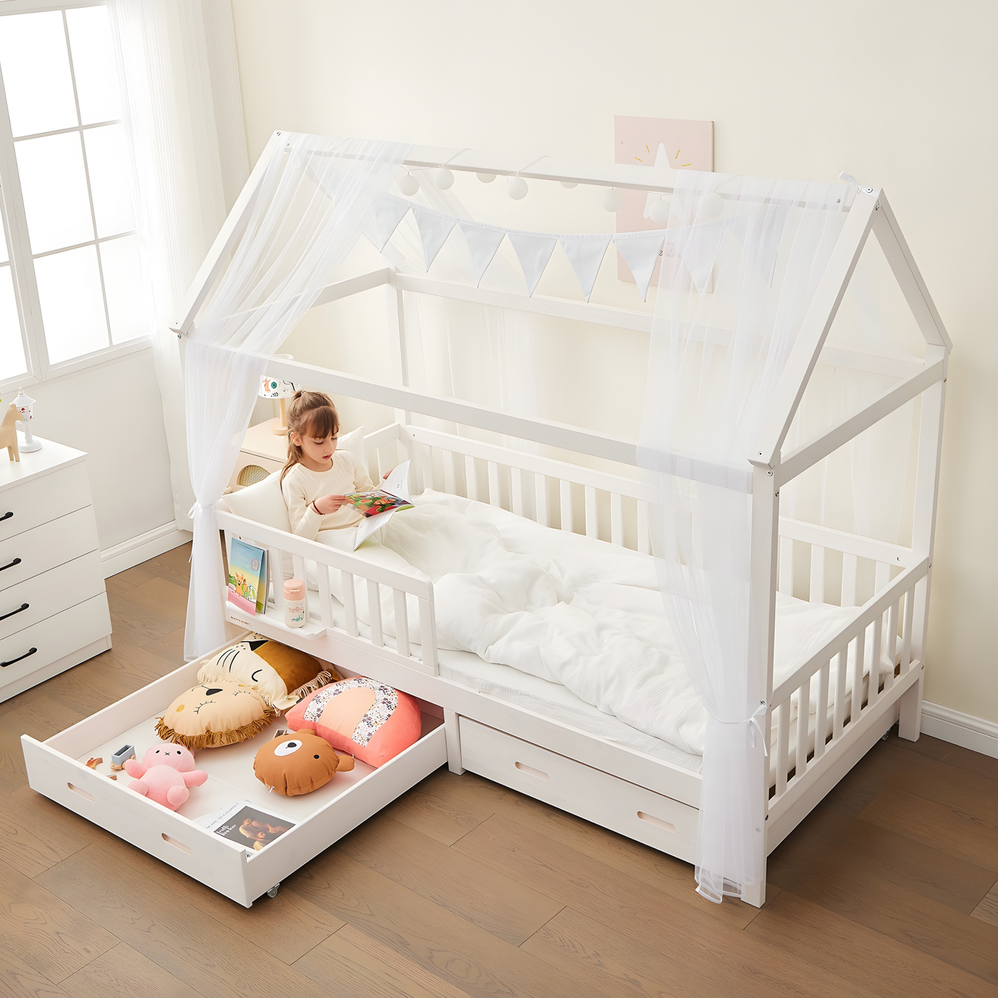 Hausbett Schubladen 2er Set.