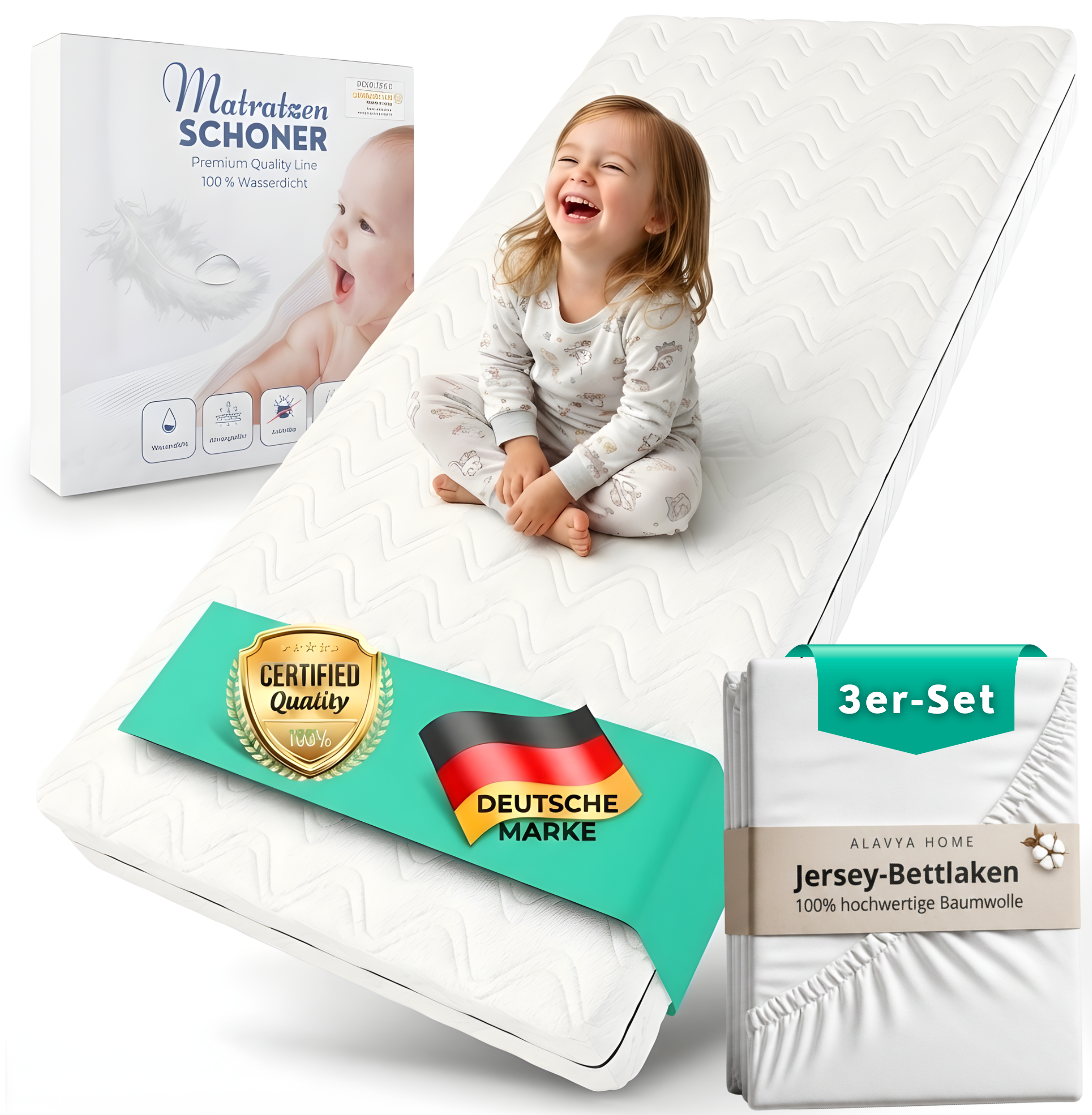 Kindermatratze COZY 3 tlg SET